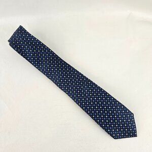 English Laundry Tie Mens Standard Blue Geometric Silk Necktie Formal Wedding